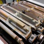 Close-up of metal machinery parts