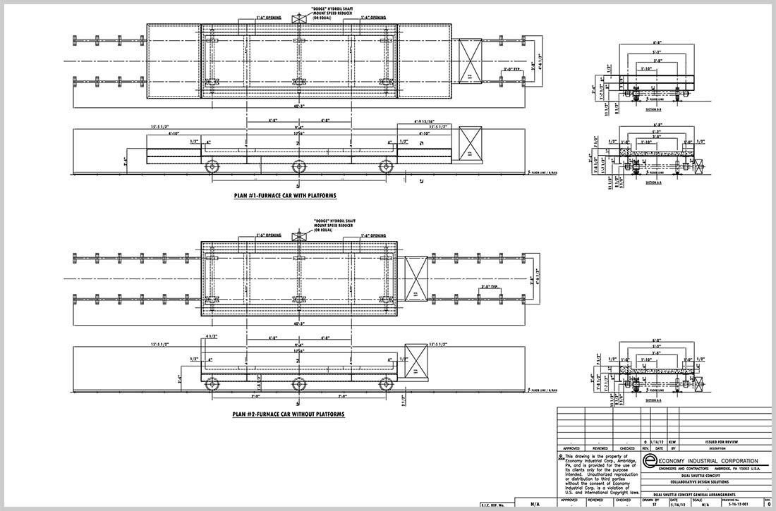 Technical engineering blueprint with measurements