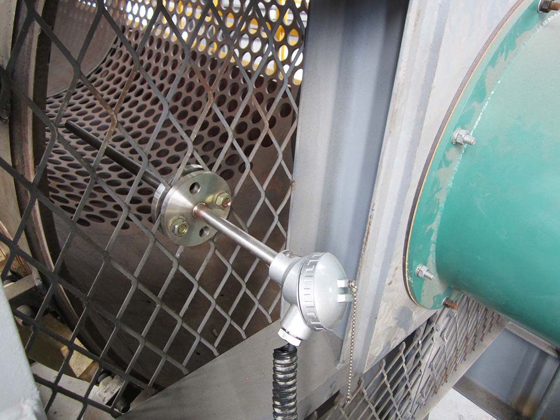 Machinery sensor close-up